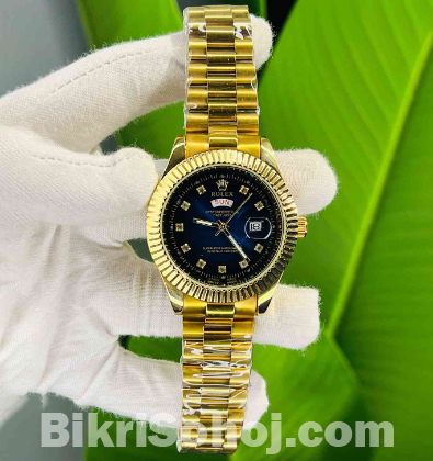 Rolex Quartz Movement Stainless Steel Analog Watch for Men